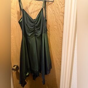 NWT current mood mesh green tank top fairy mini dress size small 4m dolls kill